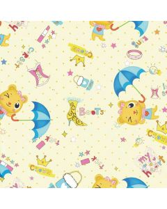 Gift Wrap Paper Bunny with Umbrella