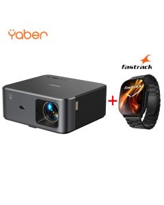 Yaber Smart Projector 800 ANSI Lumens, 1080P, JBL Dual 10W, Dolby, Auto Focus – Black | K2S