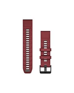 Garmin QuickFit 22mm Silicone Watch Band – Graphite/Spark Orange, Quick Release, Secure Fit Sport Smartwatch Strap | 124mm Adjustment Band; 95mm Buckle Band
