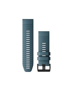 Garmin QuickFit 26mm Silicone Watch Band – Lakeside Blue, Quick Release, Secure Fit Sport Smartwatch Strap | 124mm Adjustment Band; 95mm Buckle Band
