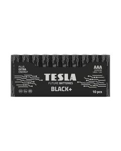 Tesla Alkaline AAA Black+ Batteries LR3 1.5V – 10 Pack Long-Lasting Power for Remote Controls, Toys & Electronics | 8594183398686