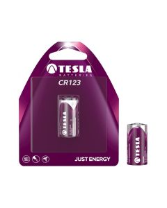 Tesla Lithium CR123 3V Battery – 1 Pack High-Performance Power for Cameras, Flashlights & Security Devices | 8594183391335