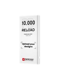 Personalized SKROSS PD10 Reload 10000mAh Fast Charge Powerbank – PD & QC Fast Charging, Dual USB Output, Slim Portable Design | PD10