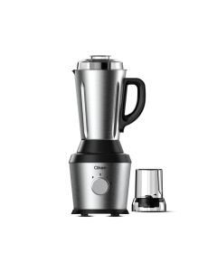 Clikon 2-in-1 Blender 600W Stainless Steel Big Jar, Multi-Speed Control, Durable Stainless Steel Blades | Stainless Steel/Black - CK2694