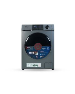Clikon Front Load Washing Machine 8KG BLDC Motor, Multiple Wash Programs, Energy Efficient Performance | Dark Grey/Black - CK681