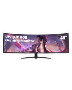 Epic Gamers Apex 49" UWQHD Curved RGB Gaming Monitor – 5120×1440 VA Panel, 144Hz Refresh Rate, 1ms Response Time, Adaptive-Sync | Black - EP49-VA-144