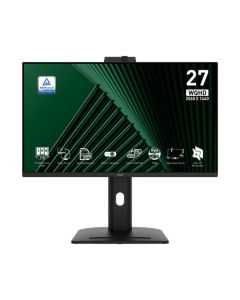 MSI Pro 27" QHD IPS Gaming Monitor – 2560×1440, 100Hz Refresh Rate, Adaptive-Sync, Eye Care Technology, HDMI & DisplayPort | Black - MP275QPDG