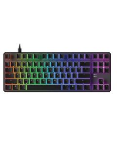 Epic Gamers Chimera TKL Mechanical Gaming Keyboard – 80% Tenkeyless Layout, Orange Switch, RGB Backlit Keys, Detachable Cable | Black - EG-EGC01