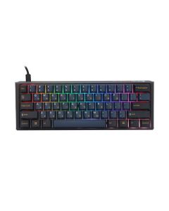 Ducky One 3 Pro Mini Nazca Line 60% RGB Mechanical Gaming Keyboard – Cherry MX2A Brown Switch, Hot-Swappable PCB | Black – DKON2361ST-CBUSPTCHNAZ001