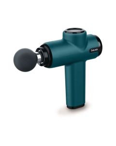 Beurer MG-99 Massage Gun – Powerful Muscle Massage, 5 Intensity Levels, Interchangeable Attachments, LED Display & Lithium-Ion Battery - Blue 