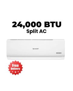 Sharp Split Air Conditioner 2.0 Ton, Inverter Technology, Filter Cleaning Reminder, Sleep Mode, Auto Restart - White - AH-X24CTG-Q