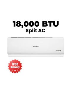 Sharp Split Air Conditioner 1.5 Ton, Inverter Technology, Filter Cleaning Reminder, Sleep Mode, Auto Restart - White - AH-X18CTG-Q