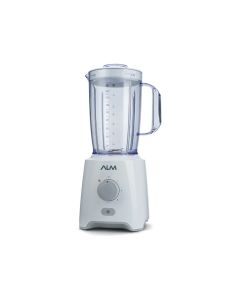 ALM 2-In-1 Blender With Mill 1.6L, Removable Cap, 3 Speeds, 2 Pulse Control, Dishwasher-Safe Design - White - ALM-B03