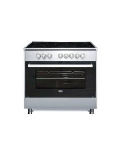 ALM Vitro Ceramic Electric Cooker 90x60cm, Sleek Design, Durable Construction, Top And Bottom Heating Elements - Silver - ALM-9060CSV