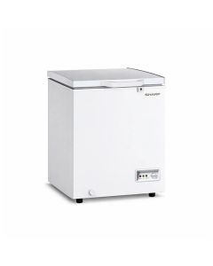 Sharp Chest Freezer 130L, Fast Freezing Function, Mechanical Temperature Control, A+ Energy Class - White - SCF-K130X-WH3