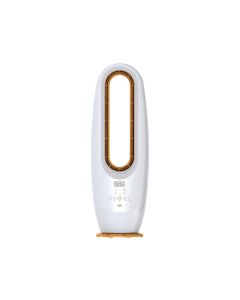 Black+Decker Bladeless Fan 85cm, Powerful Motor, Integrated LED Lighting, Innovative Bladeless Design - White - FBL85-B5