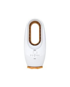 Black+Decker Bladeless Fan 58cm, Powerful Motor, Integrated LED Lighting, Innovative Bladeless Design - White - FBL58-B5