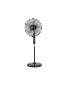 Black+Decker Stand Fan 16 Inch, Portable Design, High-Velocity Airflow, Three Speed Settings - Black - FS1620-B5