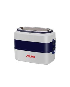 ALM Electric Food Warmer 1.5L, 300W Power, Compact And Lightweight Design, Efficient Heating Performance - White/Blue - ALM-FW300