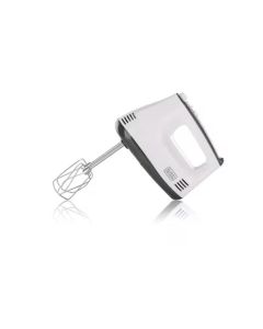 Black+Decker Hand Mixer 300W, 5-Speed With Turbo Function, Beater Lock And Eject Button, Compact Design - White - M350-B5