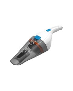 Black+Decker Handheld Vacuum Cleaner 325ml, 1.5Ah Lithium-Ion Battery, 6.5W Suction Power, Quick And Easy Cleaning - White/Gray - NVC115JL-B5