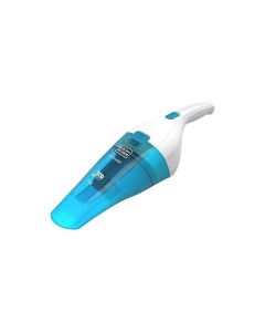 Black+Decker Handheld Vacuum Cleaner 385ml, Cordless Dustbuster, Wet And Dry Cleaning, Includes Accessories And Charging Base - White/Blue - WDC115WA-B5