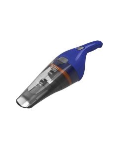 Black+Decker Handheld Vacuum Cleaner 385ml, Cordless Dustbuster, Wet And Dry Cleaning, Includes Accessories And Charging Base - Blue/Gray - NVC115WA-B5