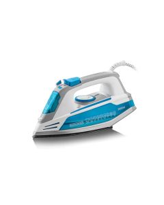 Black+Decker Steam Iron 2800W, Auto Shut-Off, Anodized Soleplate, Variable Steam Control, Self-Clean Function - Blue/White - X2800-B5