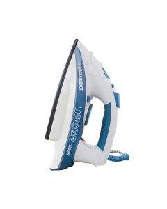 Black+Decker Steam Iron 2200W, Non-Stick Soleplate, Spray Function, Adjustable Temperature, Measuring Cup Included - Blue/White - X2000-B5