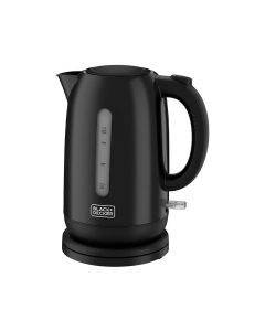 Black+Decker Plastic Electric Kettle 2200W 1.7L, Rapid Boiling, Boil-Dry Protection, Concealed Heating Element - Black - JC64-B5