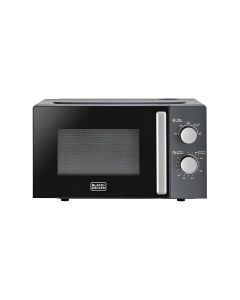 Black+Decker Microwave Oven 20L, Rotary Dial Control, Essential Cooking Functions, Easy Operation, Modern Design - Black - MZ2015P-B5