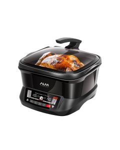 ALM Multi Cooker And Fryer 1800W 8L, Non-Stick Coating, Adjustable Temperature Control, Even Heat Distribution - Black - AL-MF18