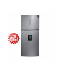 Kelon Double Door No Frost Top Mount Refrigerator 466L, LED Light, Multi Air Flow, Compact And Stylish Design - Silver - KRD-60WRSI