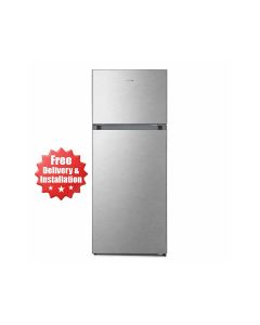 Kelon Double Door No Frost Top Mount Refrigerator 375L, LED Light, Multi Air Flow, Compact And Stylish Design - Inox - KRD-49WRS