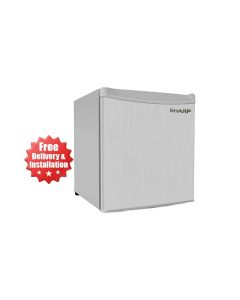 Sharp Mini Bar Refrigerator 65L, Tropical Compressor, R600A Refrigerant, Recessed Handle - Silver - SJ-K75X-SL3