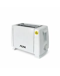 ALM 2-Slice Metal Toaster 650W, Modern Design, Auto Shut-Off Function, Durable Performance - White - ALM-ST6502