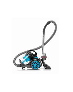Black+Decker Bagless Vacuum Cleaner 2000W, HEPA Filtration System, Variable Speed, Auto Cord Rewind - Blue/Black - VM2080-B5
