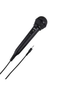 Hama DM 20 Dynamic Microphone Wired Vocal Mic, On/Off Switch, Durable Handheld Design for Karaoke & PA Systems | Black - 46020