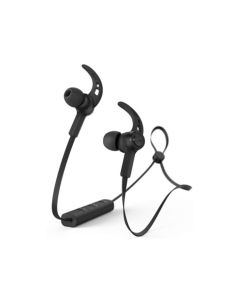Hama Connect Bluetooth In-Ear Headphones Ear Hook Design, Built-in Microphone, Secure Comfortable Fit | Black - 184020