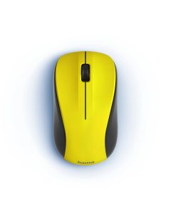 Hama MW-300 V2 Optical Wireless Mouse Quiet Click Buttons, 3-Button Design, USB Receiver | Yellow - 173023