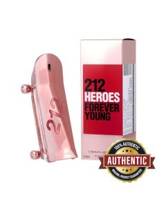 Carolina Herrera 212 Heroes For Her Eau de Parfum 80ML – Raspberry, Jasmine & Cedarwood Fruity Floral Women’s Fragrance | 8411061994696
