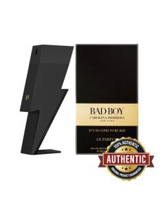 Carolina Herrera Bad Boy Le Parfum Eau de Parfum 100ML – Cannabis Accord, Grapefruit & Leather Bold Woody Men’s Fragrance | 8411061991886