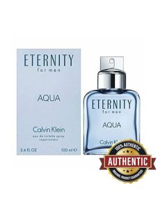Calvin Klein Eternity Aqua Men Eau de Toilette 100ML – Cucumber, Citrus & Sandalwood Fresh Aquatic Woody Men’s Fragrance | 3607340125881
