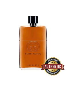 Gucci Guilty Absolute Pour Homme Eau de Parfum 90ML – Leather Woody Vetiver & Cypress Long Lasting Men’s Fragrance | 8005610344157