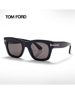 Tom Ford Emma-02 FT1314 Sunglasses - Oversized Butterfly Frame, Acetate Designer Eyewear, UV Protection Lenses | Black/Grey - 889214626141