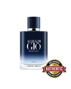 Giorgio Armani Acqua di Gio Profondo Parfum 100ML for Men – Marine Notes, Green Mandarin & Patchouli Intense Aquatic Woody Fragrance | 3614273953696