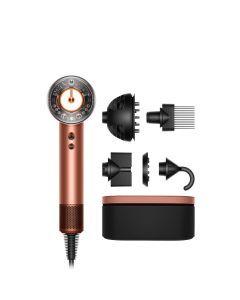 Dyson Supersonic Nural Hair Dryer for Curly+Coily Hair, Scalp Protect Mode, Intelligent Heat Control, Fast Drying & Attachment Learning | Amber Silk - 143714-01