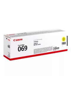 Canon 069 Laser Toner Cartridge, Genuine Yellow Toner, Standard Yield 1900 Pages, High-Quality Color Printing & Canon i-SENSYS Compatibility | Yellow - 4549292196689