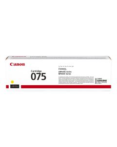 Canon 075 Laser Toner Cartridge, Genuine Yellow Toner, Standard Yield 1300 Pages, High-Quality Color Printing & Canon i-SENSYS Compatibility | Yellow - 4549292224238