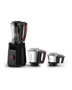 Moulinex 3 In 1 GringMax Indian Mixer Grinder, 1200W Max Locked Power Motor, 3 Speed Settings - Black - LM701827